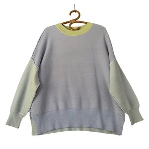 RD Style | Colourblock Ribbed Knit‎ Oversized Sweater Size M
